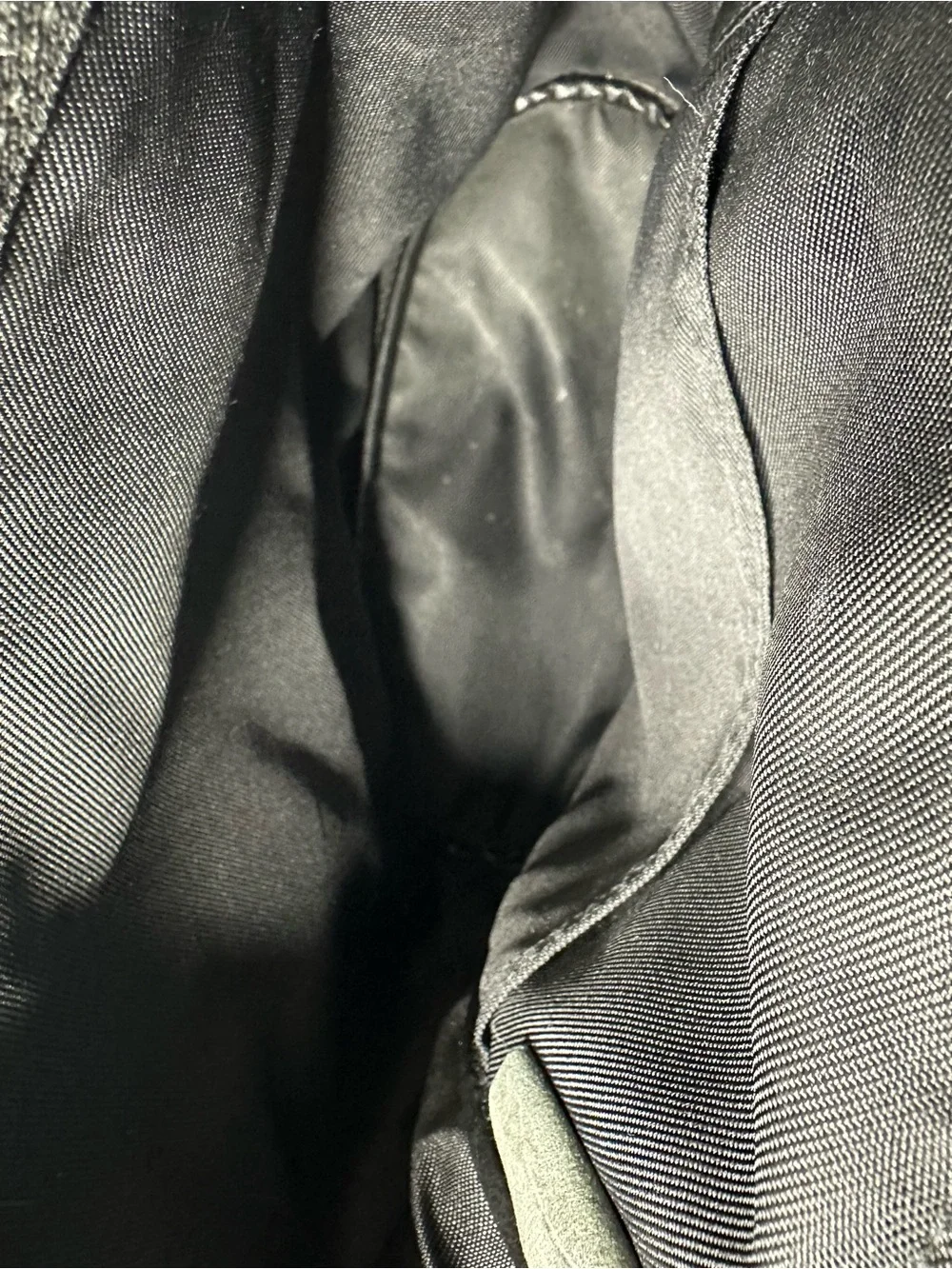 Vintage Longchamp Black Pebbled Leather Backpack France Minimalist